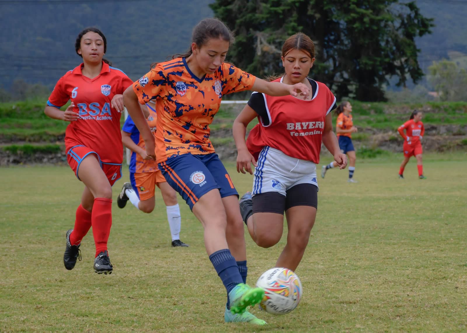 Academy players in action