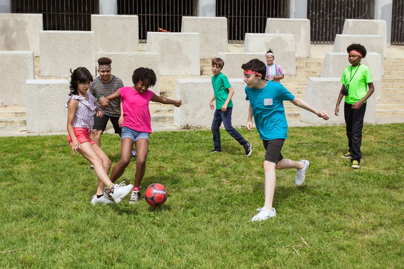 Little Kickers players in action